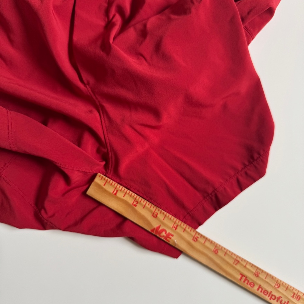 Lululemon Pace Breaker Linerless Short Workout Large M7AQES Terra Orange Red EUC - Picture 16 of 16
